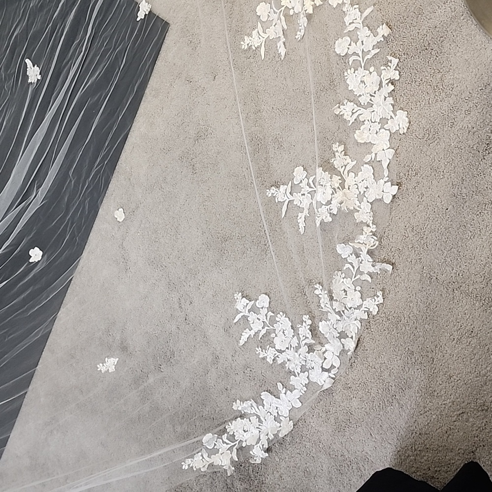 4m beautiful wedding veil